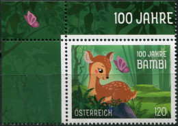 AUSTRIA - 2023 - STAMP MNH ** - 100th Anniversary Of Bambi - Neufs