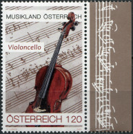 AUSTRIA - 2023 - STAMP MNH ** - Musical Country Austria. Violoncello (I) - Neufs