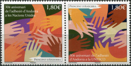 ANDORRA [FR.] 2023 BLOCK MNH ** - 30 Years Of Entry Of Andorra To UN And UNESCO - Neufs