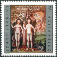 AUSTRIA - 2021 - STAMP MNH ** - Lenten Veil Of Millstatt - Adam And Eve - Neufs