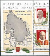 VATICAN - 2019 -  BLOCK MNH ** - 90th Anniversary Of The Lateran Accords - Neufs