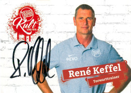 Fußball-Autogramm AK René Keffel Offenbacher Kickers 18-19 OFC Offenbach Am Main Bonames Viktoria Preußen Frankfurt - Autografi