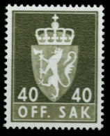 NORWEGEN DIENST Nr 87y Postfrisch S035066 - Dienstmarken