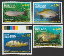 2011 Bolivia Endangered Fishes MNH Scott 1467-1470 - Bolivien