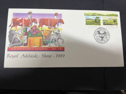 22-3-2024 (3 Y 44) Australia  FDC - 1989 - 3 Covers - Royal Easter Show In Adelaide  (3 With Different Postmarks) - Christmaseiland