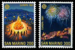 SAN MARINO 1981 Nr 1225-1226 Postfrisch S1D7B06 - Unused Stamps