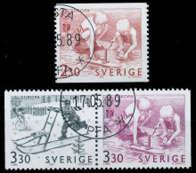 SCHWEDEN 1989 Nr 1549-1551-wP Gestempelt X5CF052 - Used Stamps