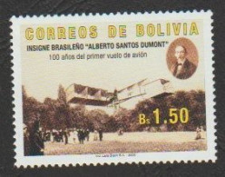 2006 Bolivia First Airplane Flight Of Alberto Santos Dumont MNH Scott 1275 - Bolivia