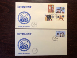 ST VINCENT FDC COVER 1990 YEAR DIABETES BLOOD TESTING  DRUGS BLINDNESS HEALTH MEDICINE STAMPS - St.Vincent (1979-...)