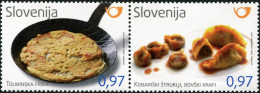 SLOVENIA - 2016 - BLOCK MNH ** - Gastronomy - Kobarid Štruklji And Bovec Krafi - Slovénie