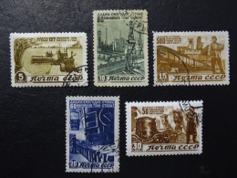 Sowjetunion Mi 1066-1070 , Sc 1075-1079 ,  Wiederaufbau Volkswirtschaft , Gestempelt - Used Stamps