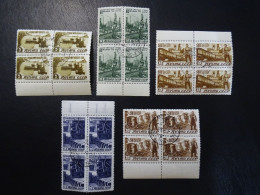 Sowjetunion Mi 1066-1070 4er Block , Sc 1075-1079 ,  Wiederaufbau Volkswirtschaft , Gestempelt - Used Stamps