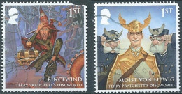 GROSSBRITANNIEN GRANDE BRETAGNE GB 2023 TERRY PRATCHETT'S DISCWORLD SET 2V USED DAMAGED SG 5055-6 MI 5254-5 YT 5645-6 - Gebraucht