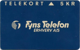 Denmark - Fyns - Fyns Telefon Erhverv As - TDFP002A - 09.1992, 2.500ex, 5kr, Used - Danemark