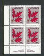 Canada 1977-82 MNH  PLate Block "Tree Definitives - Unused Stamps