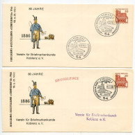 Germany, West 1966 2 20pf. Lorsch Postal Envelopes; Koblenz - Confluentia 1966 Jubilee Exhibition - Briefomslagen - Gebruikt