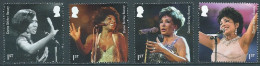 GROSSBRITANNIEN GRANDE BRETAGNE GB 2023 SHIRLEY BASSEY SET 4V USED SG 5070-3 MI 5291-4 YT 5682-5 SN 4421-4 - Usados