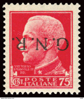 G.N.R. - Cent. 75 N. 478a Soprastampa Di Verona Capovolta - Mint/hinged