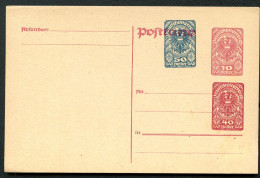 PRIVATER WERTZUDRUCK Postkarte PZP 214 Postfrisch Feinst 1919 - Postkarten