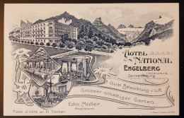 Engelberg / Hotel National / Perfekter Zustand / Selten - Autres & Non Classés