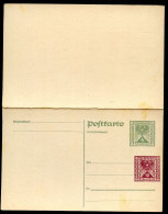 PRIVATER WERTZUDRUCK Postkarte Mit Antwort PZP 239 Postfrisch Feinst 1922 - Postcards