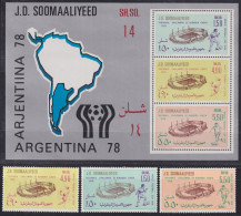 F-EX46617 SOMALIA MNH 1978 SOCCER WOLRD CHAMPIONSHIP.  - 1978 – Argentina