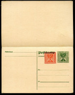PRIVATER WERTZUDRUCK Postkarte Mit Antwort PZP 241 Postfrisch Feinst 1922 - Postcards