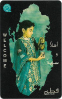 Qatar - Q-Tel - Autelca - Girl And Map, 1996, 20QR, Used - Qatar