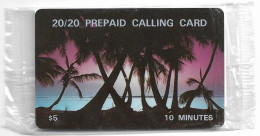 USA - LDDS Worldcom - Palm Trees & Sunset (20/20 Prepaid), 1995, Remote Mem. 5$, NSB - Autres & Non Classés
