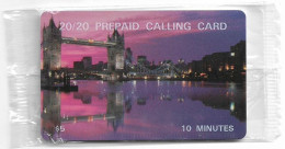 USA - LDDS Worldcom - Tower Bridge, London (20/20 Prepaid), 1995, Remote Mem. 5$, NSB - Sonstige & Ohne Zuordnung