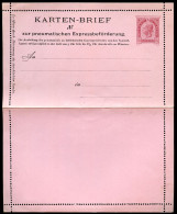 Rohrpost-Kartenbrief RK5I Postfrisch Feinst 1893 Kat.18,00€ - Carte-Lettere