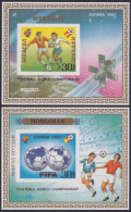 F-EX47582 MONGOLIA MNH 1982 SPAIN CUP SOCCER FOOTBALL IMPERFORATED RARE SHEET  - 1982 – Spain