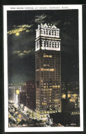 AK Detroit, MI, The Book Tower At Night  - Detroit