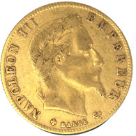 Second-Empire-5 Francs Napoléon III Tête Laurée 1865 Strasbourg - 5 Francs (goud)