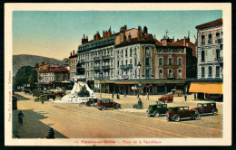 A69  FRANCE CPA VALENCE SUR RHONE - PLACE DE LA REPUBLIQUE - Colecciones Y Lotes