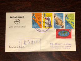 NICARAGUA FDC COVER 1962 YEAR MALARIA  HEALTH MEDICINE STAMPS - Nicaragua