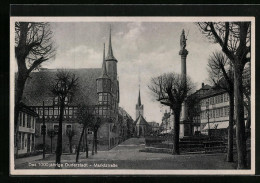AK Duderstadt, Marktstrasse Mit Blick Zur Kirche  - Duderstadt