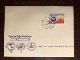 NICARAGUA FDC COVER 1993 YEAR PAHO WHO HEALTH MEDICINE STAMPS - Nicaragua