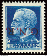 G.N.R. - Lire 1,25 N. 480a Soprastampa Di "Verona" Capovolta - Neufs