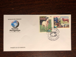 PARAGUAY FDC COVER 2007 YEAR VETERINARY HEALTH MEDICINE STAMPS - Paraguay
