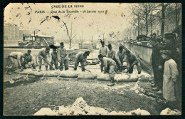 A69  FRANCE CPA PARIS - QUAI DE LA TOURNELLE , 18 JANVIER 1910 - Collections & Lots