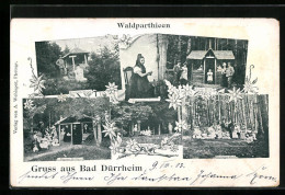 AK Bad Dürrheim, Waldparthieen, Amalien-Hütte, Helenen-Ruh, Marien-Hütte  - Bad Duerrheim