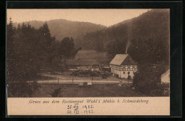 AK Schmiedeberg, Restaurant Wahl`s Mühle  - Schmiedeberg (Erzgeb.)
