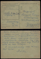 Hungary Old Military Postcard Ellenorizve 1944 WWII - Cartas & Documentos