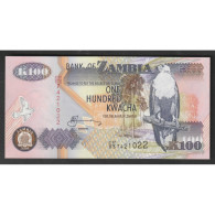 ZAMBIE - PICK 38 G - 100  KWACHA - 2008 - Zambie