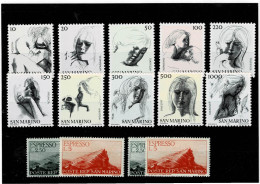 SAN MARINO ,Espressi+Virtu Civili ,serie Complete MNH ,ottima Qualita - Unused Stamps