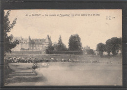 19 - POMPADOUR - Les Courses De Pompadour (en Pleine Action) Et Le Château - Arnac Pompadour