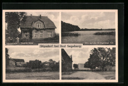 AK Stipsdorf B. Bad Segeberg, Kolonialwaren V. Friedrich Kabel, Blick Auf Den Gr. Segeberger See  - Bad Segeberg