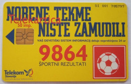 Slovenia 50 Units Chip Card - Nobene Tekme Niste Zamudili - Slovenië