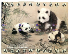 Panda Animal   Puzzle 6 Télécartes Chine Phonecard (P 72) - Cina